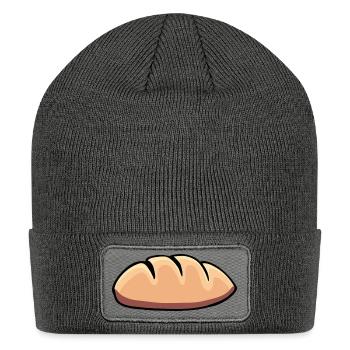 food loaf of bread - Patch Beanie - charcoal grey - Front