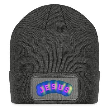 Jesus - Patch Beanie - charcoal grey - Front