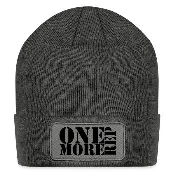 one more rep1 - Patch Beanie - charcoal grey - Front