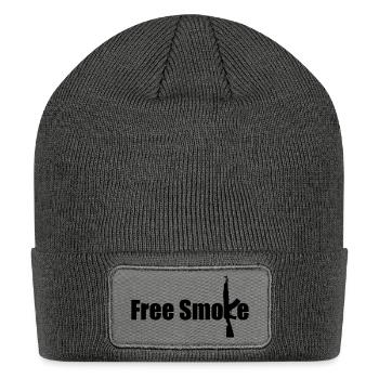free smoke customizeable - Patch Beanie - charcoal grey - Front