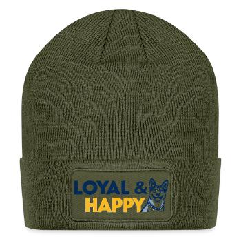 Loyal & Happy Dog Pride - Patch Beanie - olive - Front