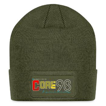 Core 98 Authentic Denim Retro - Patch Beanie - olive - Front