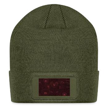 Hearts - Patch Beanie - olive - Front