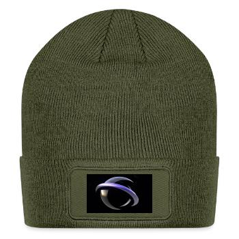 Sterling Psychic Medium Blue Black 3D Logo Screen - Patch Beanie - olive - Front