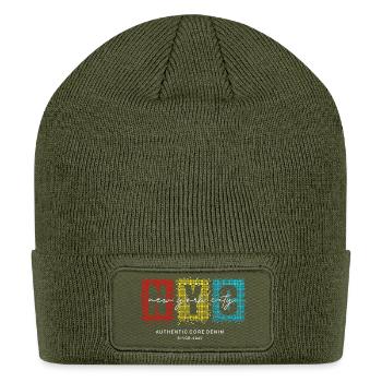 New York City Denim Core - Patch Beanie - olive - Front