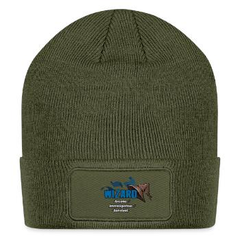 Wizard Class Arcana Investigation RPG Tabletop - Patch Beanie - olive - Front