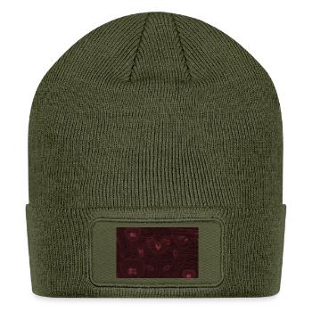 Hearts - Patch Beanie - olive - Front