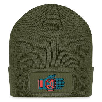 Secure Downhill Glove BMX Rider - Patch Beanie - olive - Front