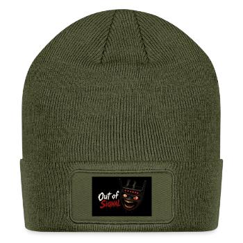 Out of Signal - Horror Router Tech Art Print - Patch Beanie - olive - Front