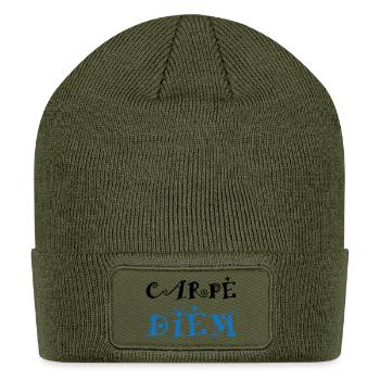 Carpe Diem - Epicurean - Patch Beanie - olive - Front