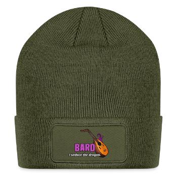 Bard Class I Seduce the Dragon RPG Tabletop - Patch Beanie - olive - Front