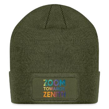 Zoom Towards Zenith - Patch Beanie - olive - Front