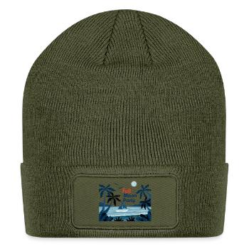 Moonlit Beach Party - Patch Beanie - olive - Front