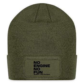 No Engine No Fun - Patch Beanie - olive - Front