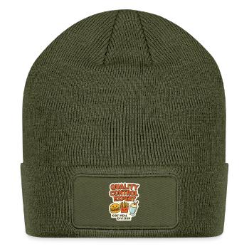 Quality Control Expert Kids Meal - Patch Beanie - olive - Front