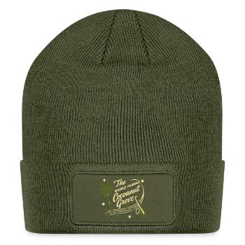 Coconut Grove Retro Sax - Patch Beanie - olive - Front