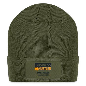 Build Your Empire Entrepreneur Motivation T-Shirt  - Patch Beanie - olive - Front