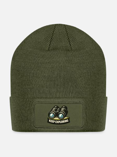 Keep Exploring Binoculars - Patch Beanie - olive