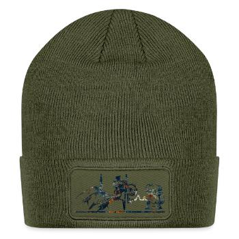 Ridge Run Adventure Montage - Patch Beanie - olive - Front