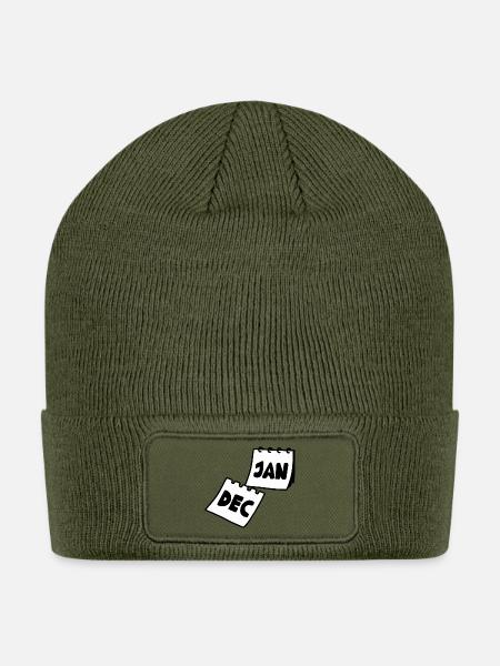 New Year - Patch Beanie - olive