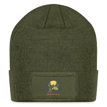 The Wild Feels Like Home - Patch Beanie - olive - Front
