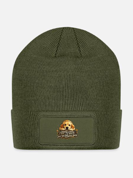 Puppy Promise: Just You Coming Back - Patch Beanie - olive