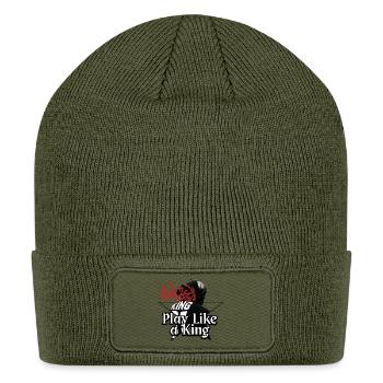 Crowned Shadow: Play Like a King - Patch Beanie - olive - Front