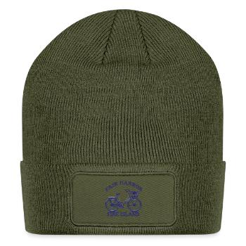 Fair Harbor Fire Island Beach Cruiser Bike LI NY - Patch Beanie - olive - Front