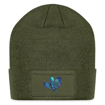 Alien Technologist Holographic Console - Patch Beanie - olive - Front