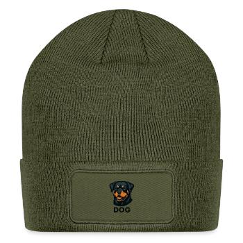 International dog day  - Patch Beanie - olive - Front