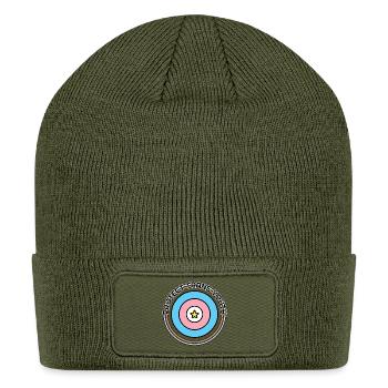 Protect Trans Youth - Patch Beanie - olive - Front