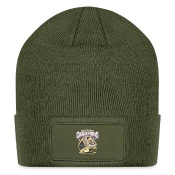 Back to Back Champions Ring Design - Patch Beanie - olive - Front