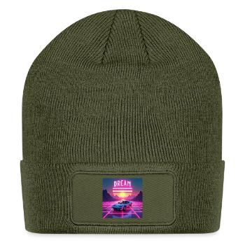 The Retro Futuristic Sunset - Patch Beanie - olive - Front