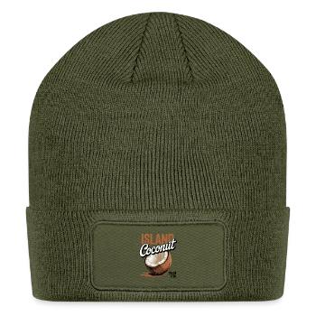  Island Coconut Retro Vintage Shirt - Patch Beanie - olive - Front