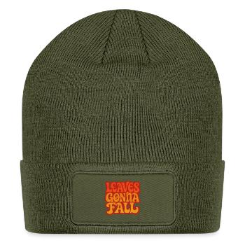 Leaves Gonna Fall - Patch Beanie - olive - Front