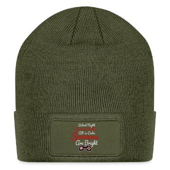Silent Night Gaming Night All Calm Screens Bright - Patch Beanie - olive - Front