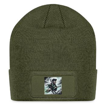 The Witch and the Black Cat - Patch Beanie - olive - Front
