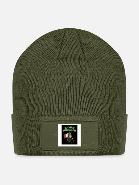 mussolini zucchini - Patch Beanie - olive