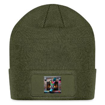Naughty List VIP Socks - Patch Beanie - olive - Front
