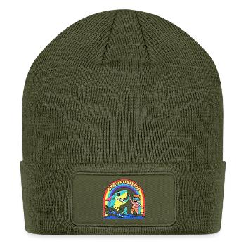 Stay Positive - Patch Beanie - olive - Front