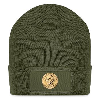 Presidential Coin Portrait Tee - Patch Beanie - olive - Front