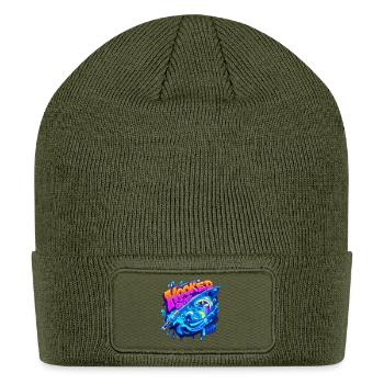 Hooked on Art Neon Fish Splash - Patch Beanie - olive - Front