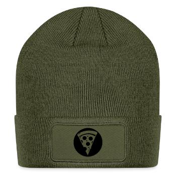 Pizza Slice - Patch Beanie - olive - Front
