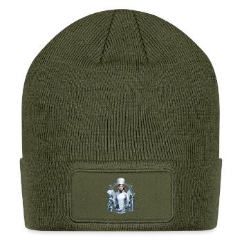 Futuristic Chef Alchemist - Patch Beanie - olive - Front