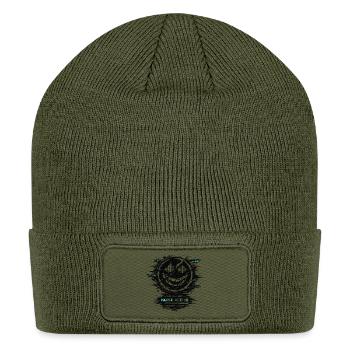 Glitch Signal Noise Active - Patch Beanie - olive - Front