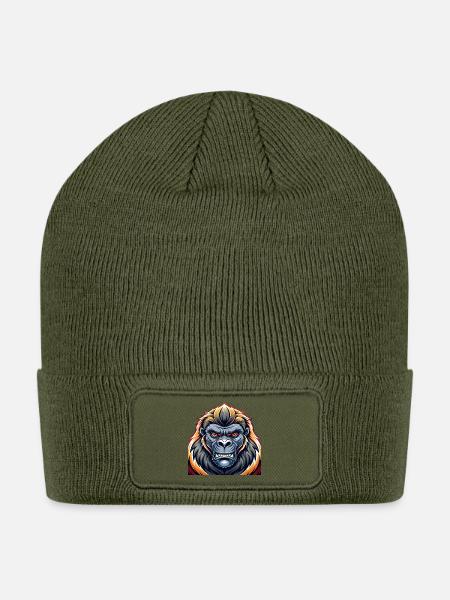 Inferno Gorilla - Patch Beanie - olive