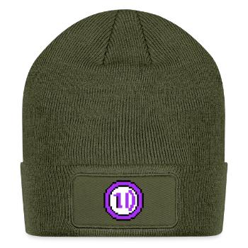 Arcade Coin 10 Years Anniversary - Patch Beanie - olive - Front