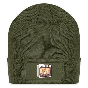 Expecting Mother Bun In The Oven Funny Pregnancy - Patch Beanie - olive - Front