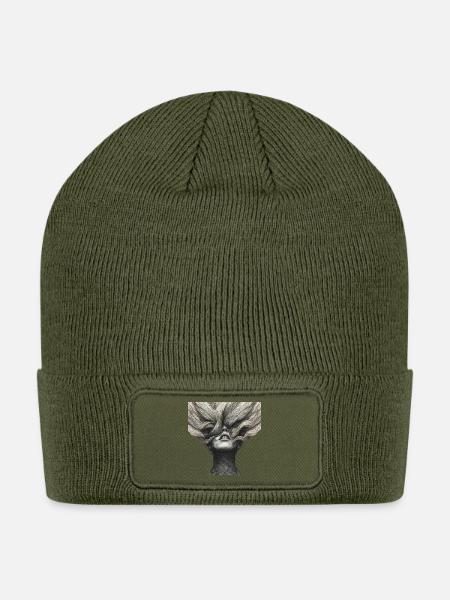 Veiled Dream Hairscape - Patch Beanie - olive