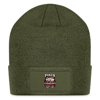Poker Strategy: Patience and Skill - Patch Beanie - olive - Front